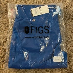 New FIGS royal blue small petite jogger scrubs